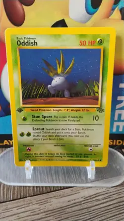 ODDISH Jungle Series POKEMON Non-Holo 1st Edition 1999 Trading Card 58/64 - Image 1