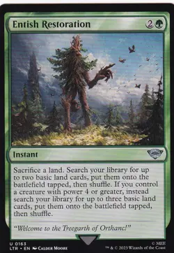 MTG Lord of the Rings - Entish Restoration - LTR 163 - Regular - Image 2