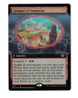 MTG - NM FOIL - Glimpse of Tomorrow - Extended Art - Modern Horizons 2 - 458 - Image 1
