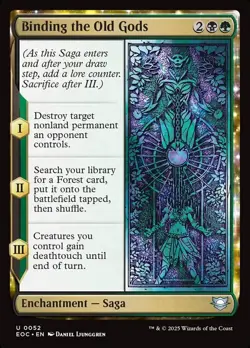 1x - Binding the Old Gods - (Saga) - CMR: Edge of Eternities - UC NM MTG - Image 1
