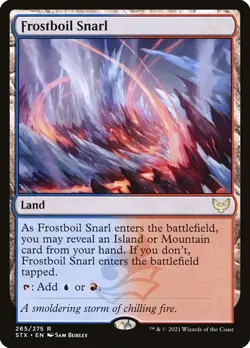 MTG Magic the Gathering Frostboil Snarl (265/447) Strixhaven School of Mages LP - Image 1