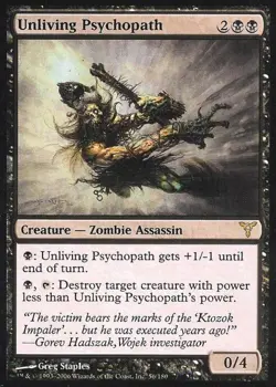 MTG English Unliving Psychopath NM Foil Dissension - Image 1