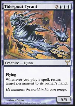 MTG English Tidespout Tyrant NM Foil Dissension - Image 1