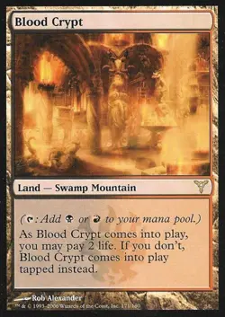 MTG English Blood Crypt NM Foil Dissension - Image 1