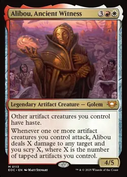 1x - Alibou, Ancient Witness - CMR: Edge of Eternities - NM MTG - Image 1