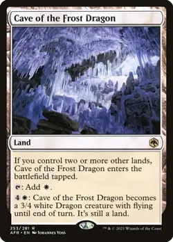 MTG Cave of the Frost Dragon (253/518) Adventures in the Forgotten Realms LP - Image 1