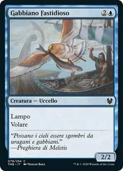 MTG Magic THB Theros Beyond Death - 1x ITA NM 079 C Gabbiano Fastidioso - Image 1