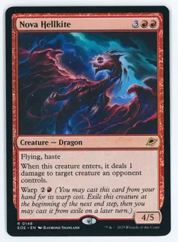 Nova Hellkite #0148 MTG Edge of Eternities Magic The Gathering - Image 1