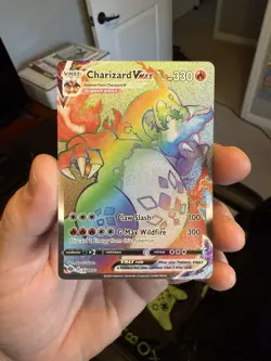 Pokemon Champions Path Rainbow Charizard Vmax Mint! - Image 1