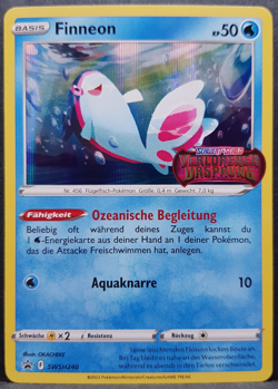 Finneon SWSH240 Verlorener Ursprung Stempel Promo Holo Pokemon Pokemon Karte DE - Image 1