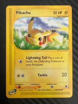 Pokemon TCG Pikachu 124/165 Expedition Common VLP - Image 1