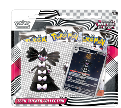 Pokemon TCG Scarlet Violet 10.5 White Flare 3Pk Blister Tech Sticker Collection - Image 1
