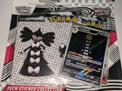Pokemon TCG Scarlet Violet 10.5 White Flare 3Pk Blister Tech Sticker Collection - Image 1