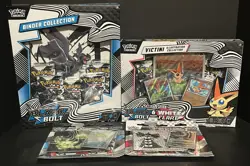 POKEMON SCARLET VIOLET BLACK BOLT BINDER, VICTINI, BLISTER PACKS COLLECTIONS LOT - Image 1