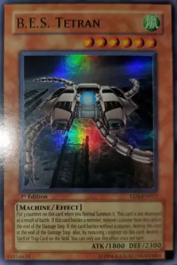 Yugioh 2005 B.E.S. Tetran SR 1st Ed. EEN-EN017 Near Mint - Image 1