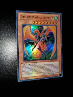 Yugioh 2011 Dragunity Arma Leyvaten UR 1st Ed. SDDL-EN001 Near Mint - Image 2