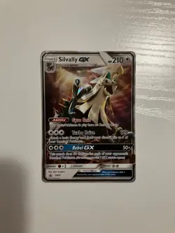 SILVALLY GX SM91 POKEMON CARD ENGLISH SUN & MOON BLACK STAR PROMO HOLO LP - Image 1