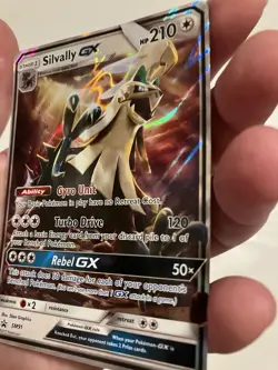 SILVALLY GX SM91 POKEMON CARD ENGLISH SUN & MOON BLACK STAR PROMO HOLO LP - Image 5