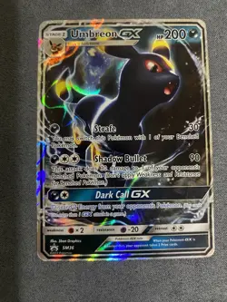 Pokemon TCG Umbreon GX Black Star Promo Holo Card SM36 Regular Size - Image 1