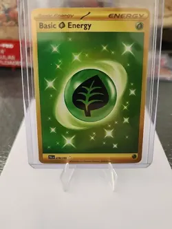 Pokemon Basic Grass Energy 278/193 Sv02 Paldea Evolved Holo Hyper Rare Gold Card - Image 1