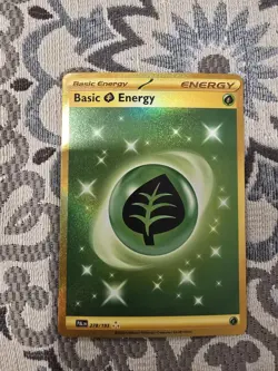 Pokemon Basic Grass Energy 278/193 Sv02 Paldea Evolved Holo Hyper Rare Gold Card - Image 1