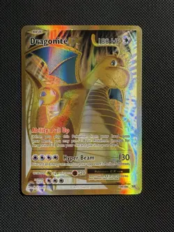 Pokemon Card Dragonite EX Full Art Ultra Rare Holo Card 106/108 XY Evolutions - Image 1