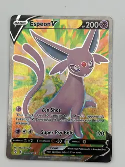 Espeon V 179/203 Full Art Ultra Rare - Pokemon Card Evolving Skies - NM-M - Image 1