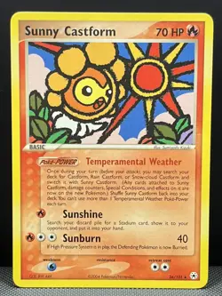 Sunny Castform 26/101 EX Hidden Legends Rare - NM+ Vintage Pokemon Card 2004 - Image 1