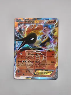 Pokemon Card Moltres EX 14/135 Plasma Storm Ultra Rare Holo Team Plasma Near Min - Image 1