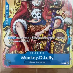 ONE PIECE Card Game - Monkey D. Luffy (Monkey.D.Luffy P-034) SEALED NEW SDCC - Image 2