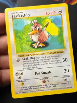 Farfetch'd 27/102 Shadowless Base Set - Pokemon Card MP - Image 5