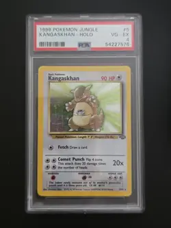 Pokemon Jungle Kangaskhan Holo Rare Card 5/64 1999 WOTC Unlimited PSA 4 - Image 1
