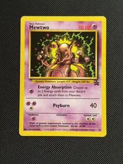 Mewtwo 14 Wizards of the Coast Promo Pokemon Card Regular Rare WOTC VLP - Image 1