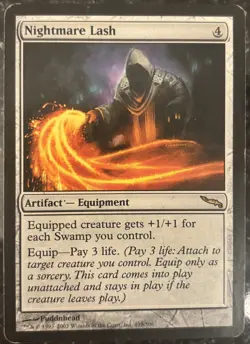 Nightmare Lash Mirrodin Rare Magic The Gathering Card - Image 1