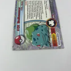 #01 Bulbasaur Pokemon TV Top Animation Series 1 Card Vintage - Image 4