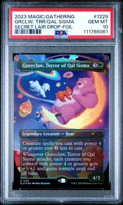 2023 MTG SECRET LAIR DROP FOIL #1229 GORECLAW, TERROR OF QAL SISMA PSA 10 - Image 1