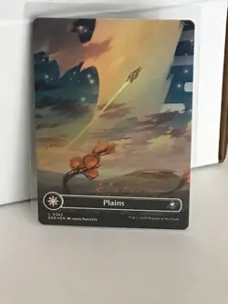 L 0262 Plains FOIL BORDERLESS Full Art Land Edge of Eternities EOE MTG NP - Image 1