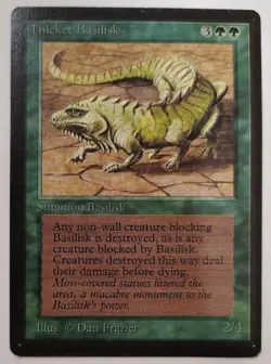 Magic the Gathering MTG Beta Thicket Basilisk LP+ - Image 1