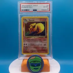 Flareon Holo 3/64 Jungle 1999 Pokemon Card - PSA 6 - Image 1