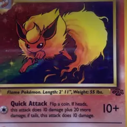 Flareon Holo 3/64 Jungle 1999 Pokemon Card - PSA 6 - Image 3