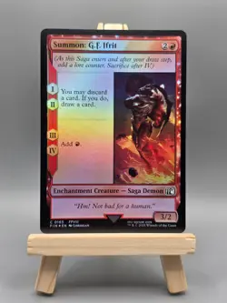 MTG Universes Beyond: FINAL FANTASY Summon: G.F. Ifrit 163 C Foil - Image 1