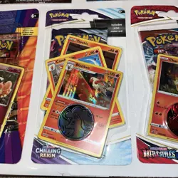 Pokemon Chilling Reign blister pack Storm Siege blister pack Charmander promo - Image 4