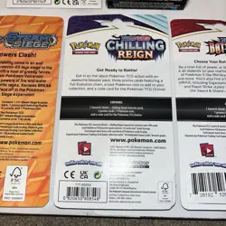 Pokemon Chilling Reign blister pack Storm Siege blister pack Charmander promo - Image 5