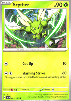 Scyther 001/162 Near Mint SV05: Temporal Forces Pokemon Shipnow - Image 1