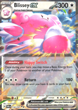 Blissey ex - 134/167 Near Mint SV06: Twilight Masquerade Pokemon Shipnow - Image 1