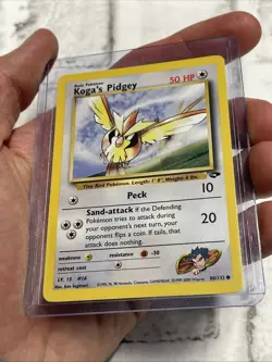 Pokemon Koga's Pidgey 80/132 Unlimited Common 2000 Gym Challenge NM Pokemon TCG - Image 2