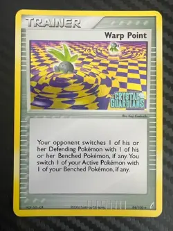 Pokemon TCG Warp Point Crystal Guardians 84/100 Reverse Holo Stamped LP - Image 1