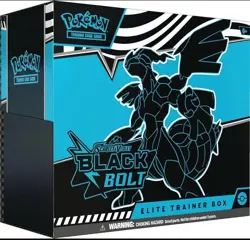 Pokemon ETB Elite Trainer Box Black Bolt, Sealed, English Version - Image 1