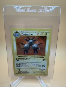 Magneton - 9/102 Base Set Shadowless Holo Rare Pokemon NM - Image 1