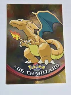 Charizard #06 - Topps Holo Foil - Pokemon - Blue Logo - LP - Image 1